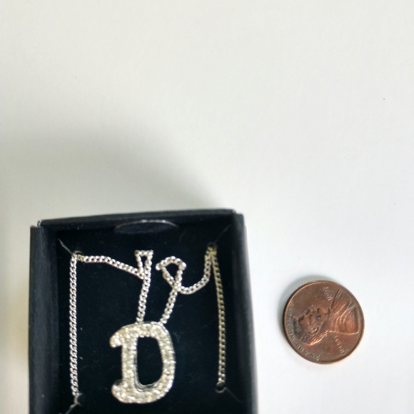 Necklace Initial D Silver Valentines Christmas Birthday Gift - Picture 8 of 12